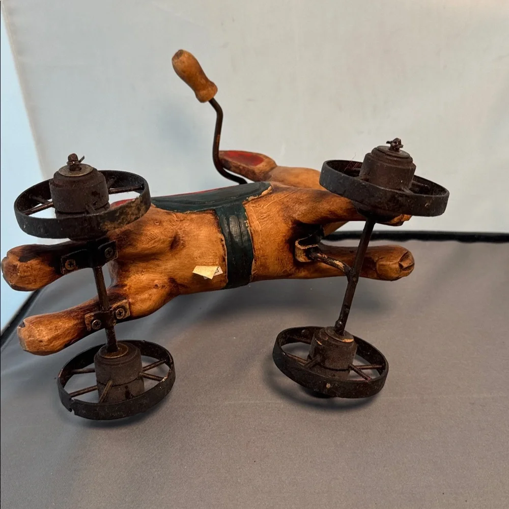 Rabbit Tricycle Toy‎ - Brown and Red